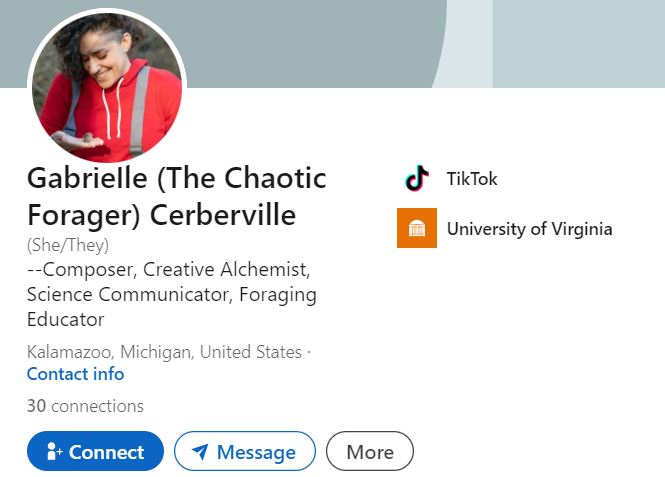 Gabrielle Cerberville's LinkedIn
