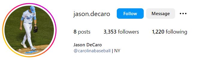 Jason DeCaro's Instagram
