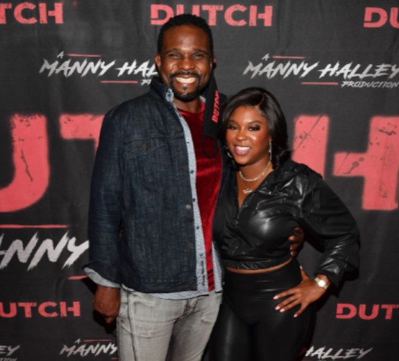 Torrei Hart with her husband