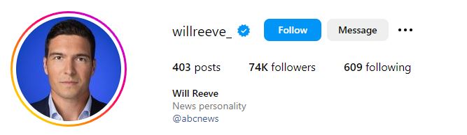 William Reeve's Instagram